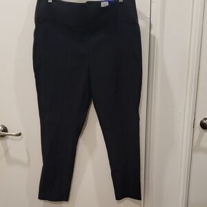 Black Women's Ponte Ankle Pants - Classic Stretch